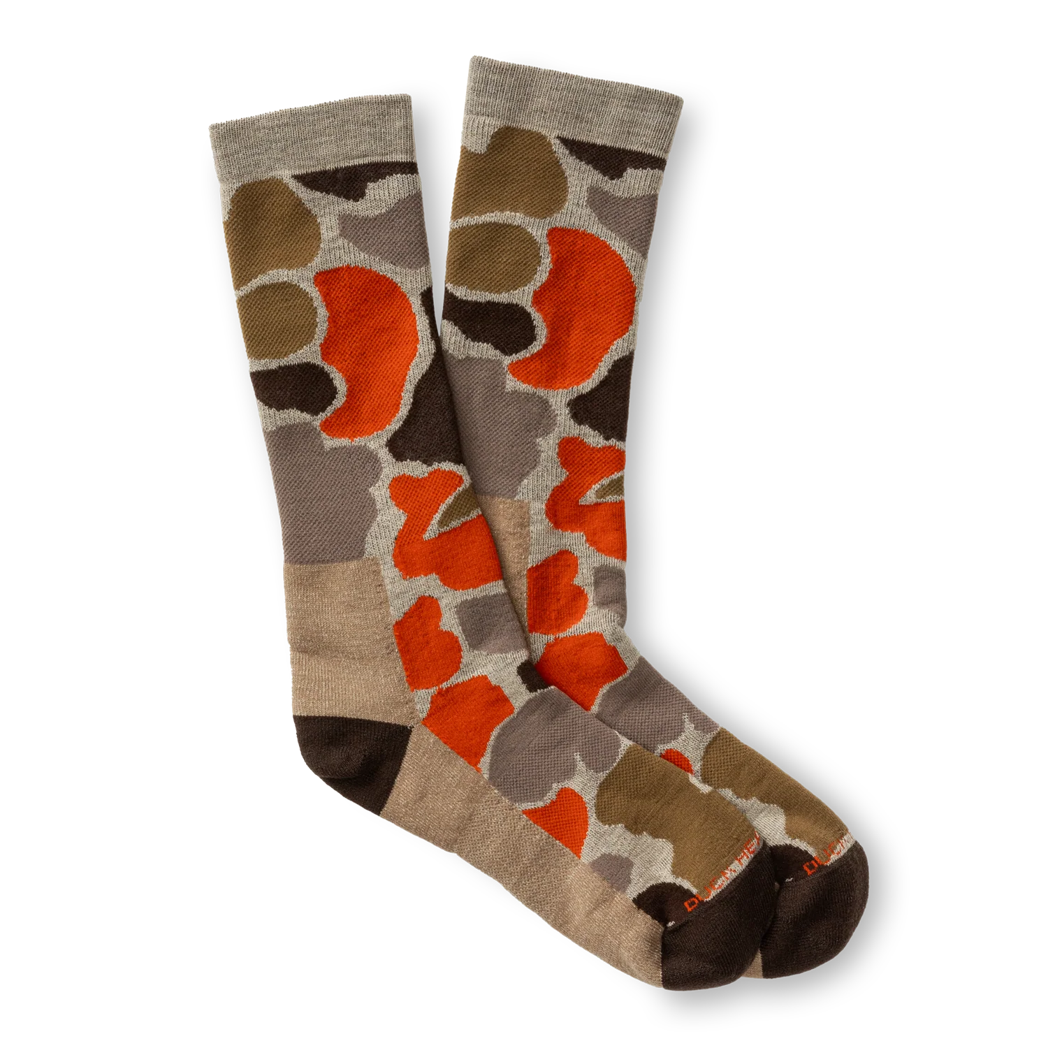 Camo Merino Wool Sporting Sock - Khaki