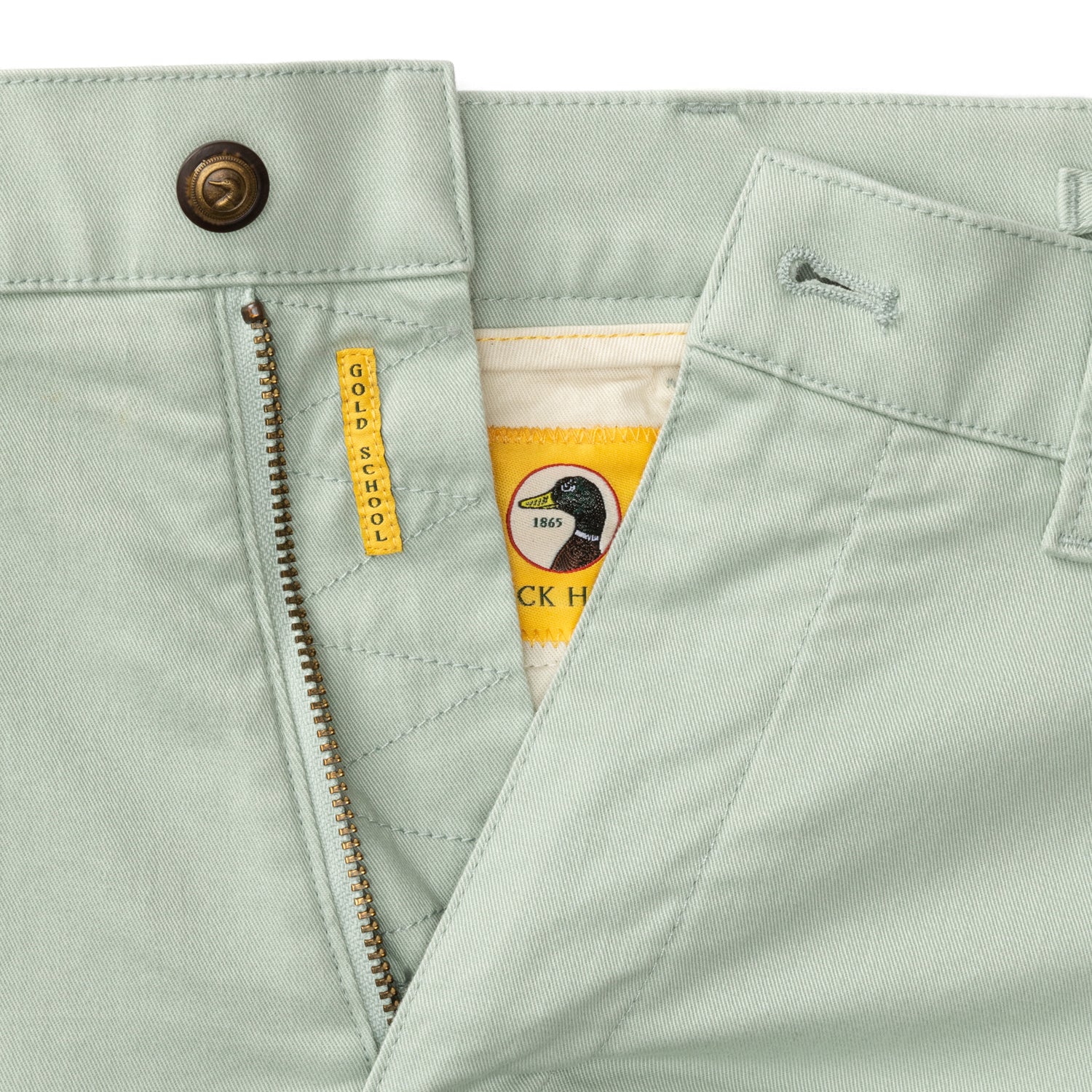 Classic Fit Gold School Chino - Shadow Green - Image 3