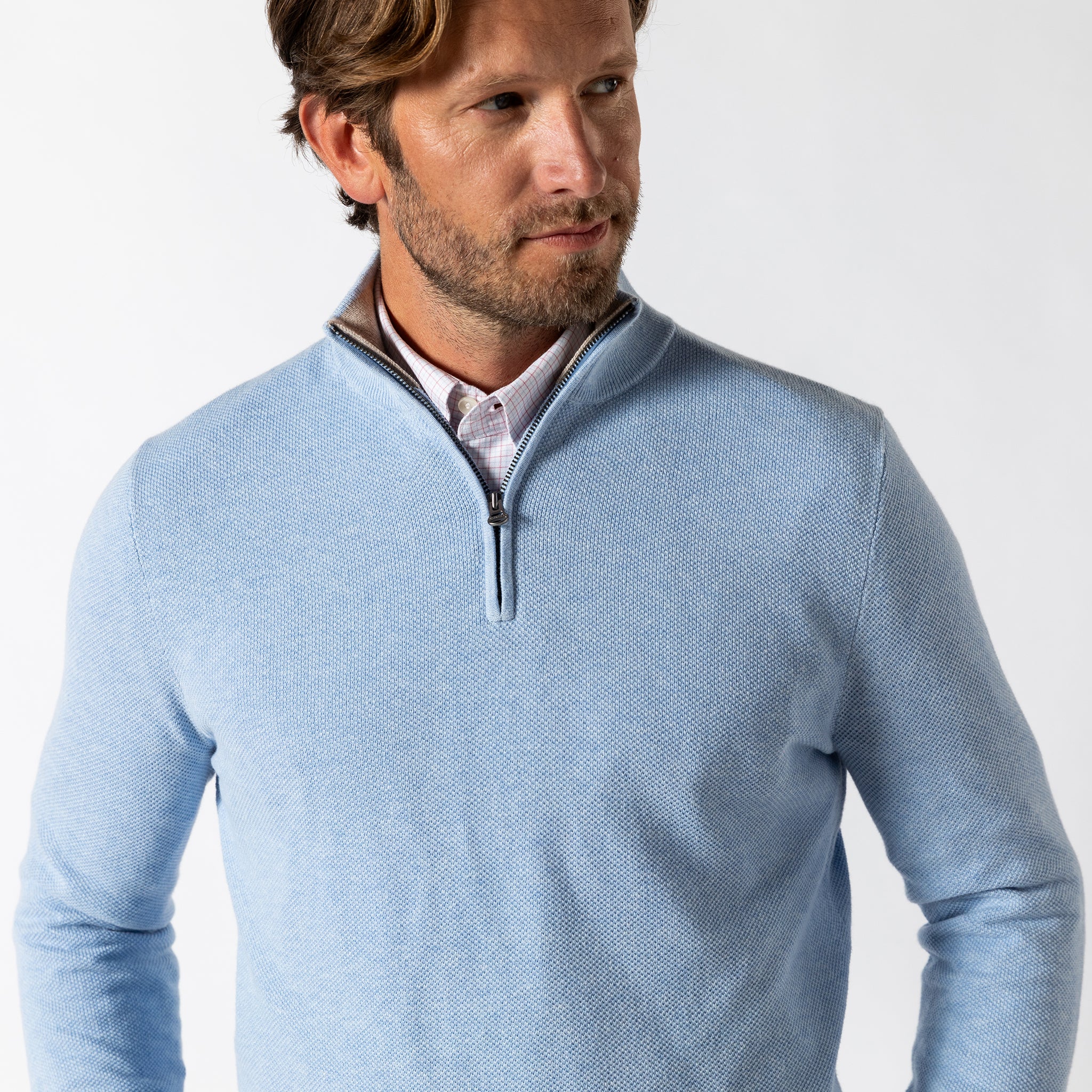 Colton Pique 1/4 Zip Sweater - Image 5