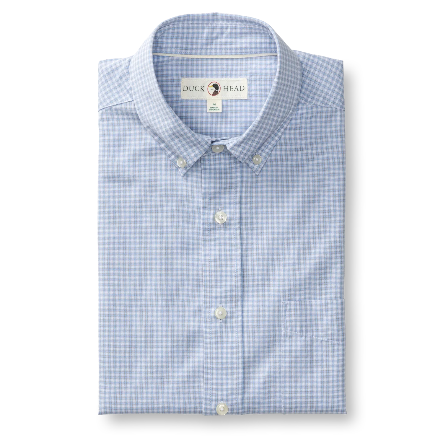 Cotton Cashmere Poplin Sport Shirt - Brook Plaid - Serenity Blue - Image 2