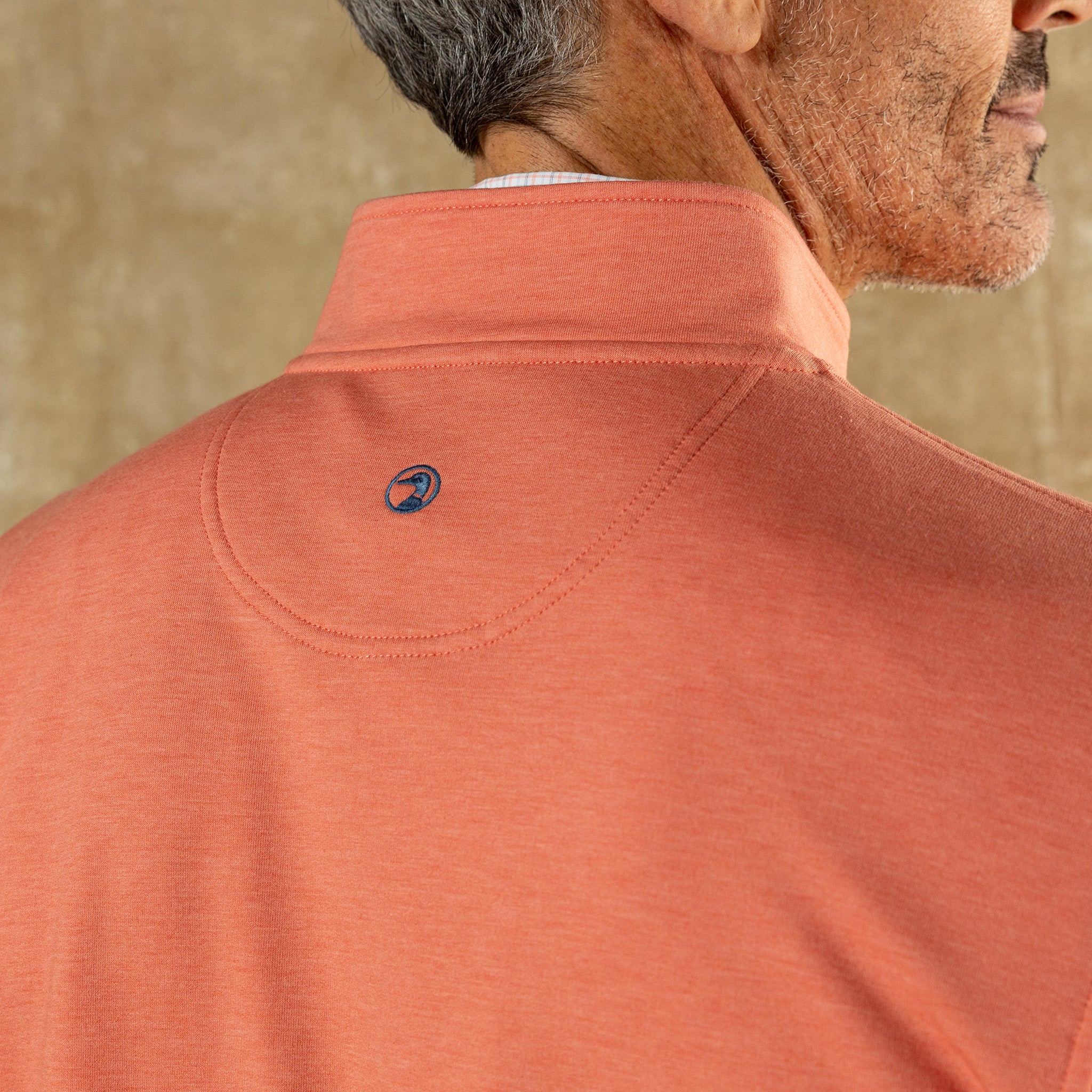 Dunmore Performance 1/4 Zip Pullover - Coral Heather - Image 2