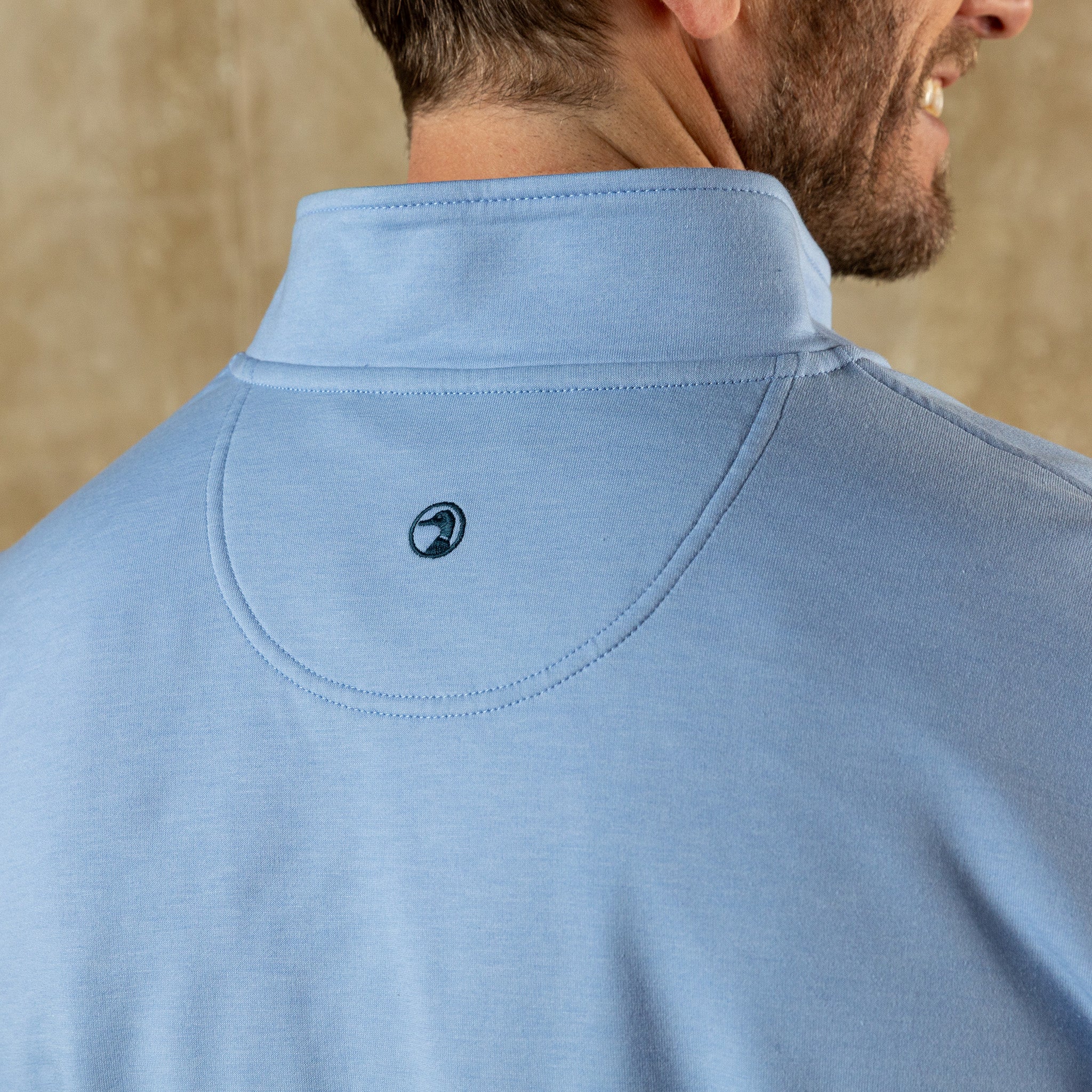 Dunmore Performance 1/4 Zip Pullover - Serenity Blue Heather - Image 2