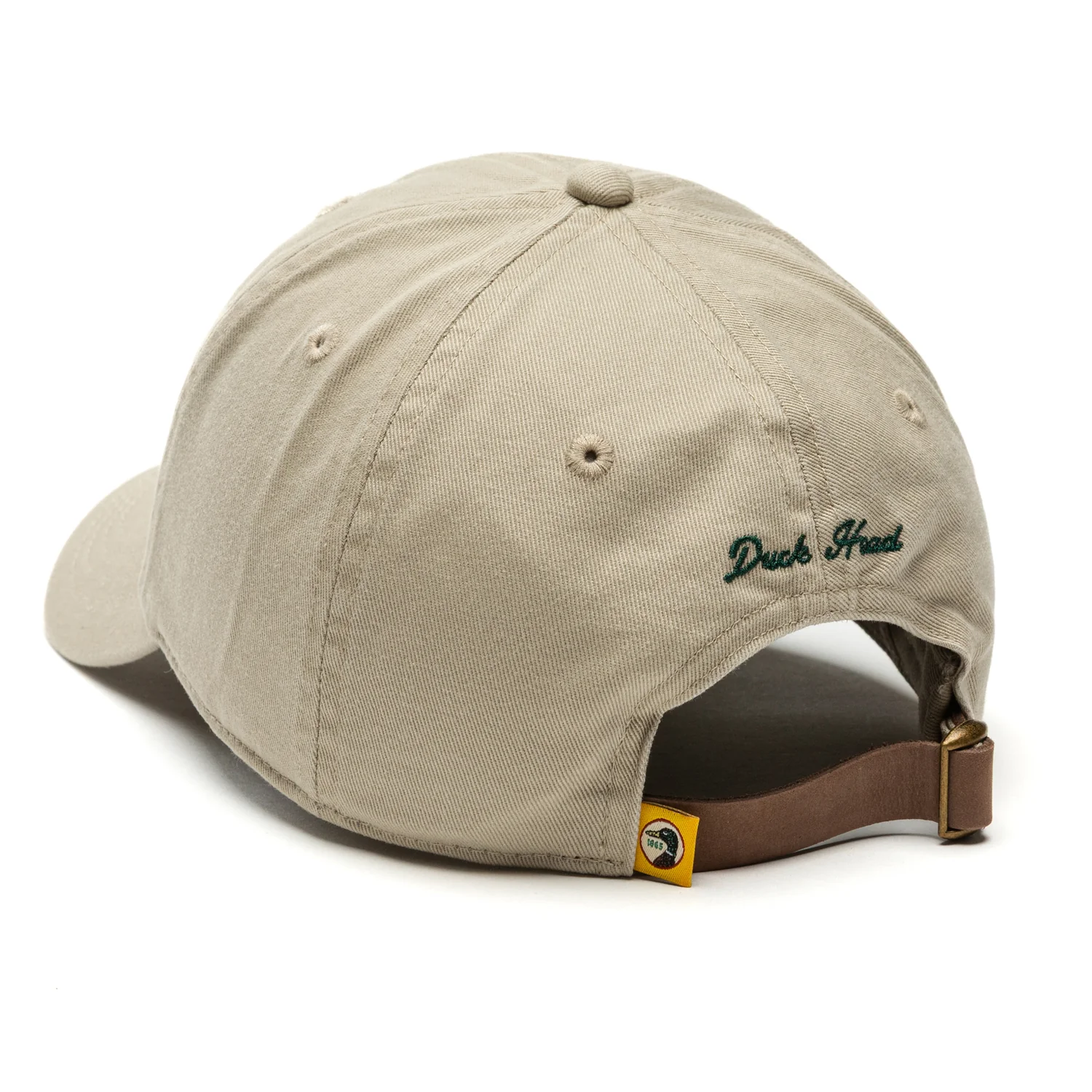 Embroidered Mallard Cotton Twill Hat - Khaki - Image 2