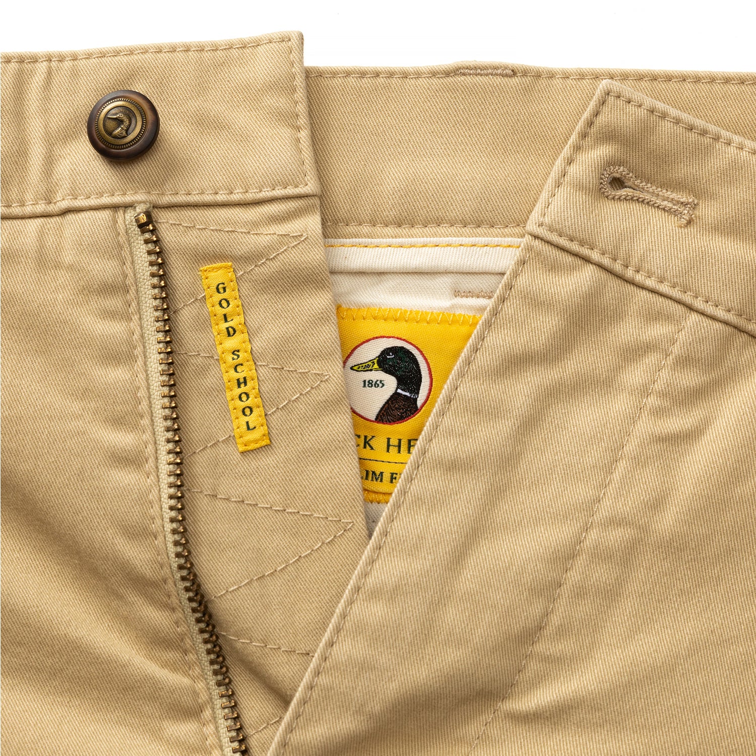 Slim Fit Gold School Chino - Sand - Image 4