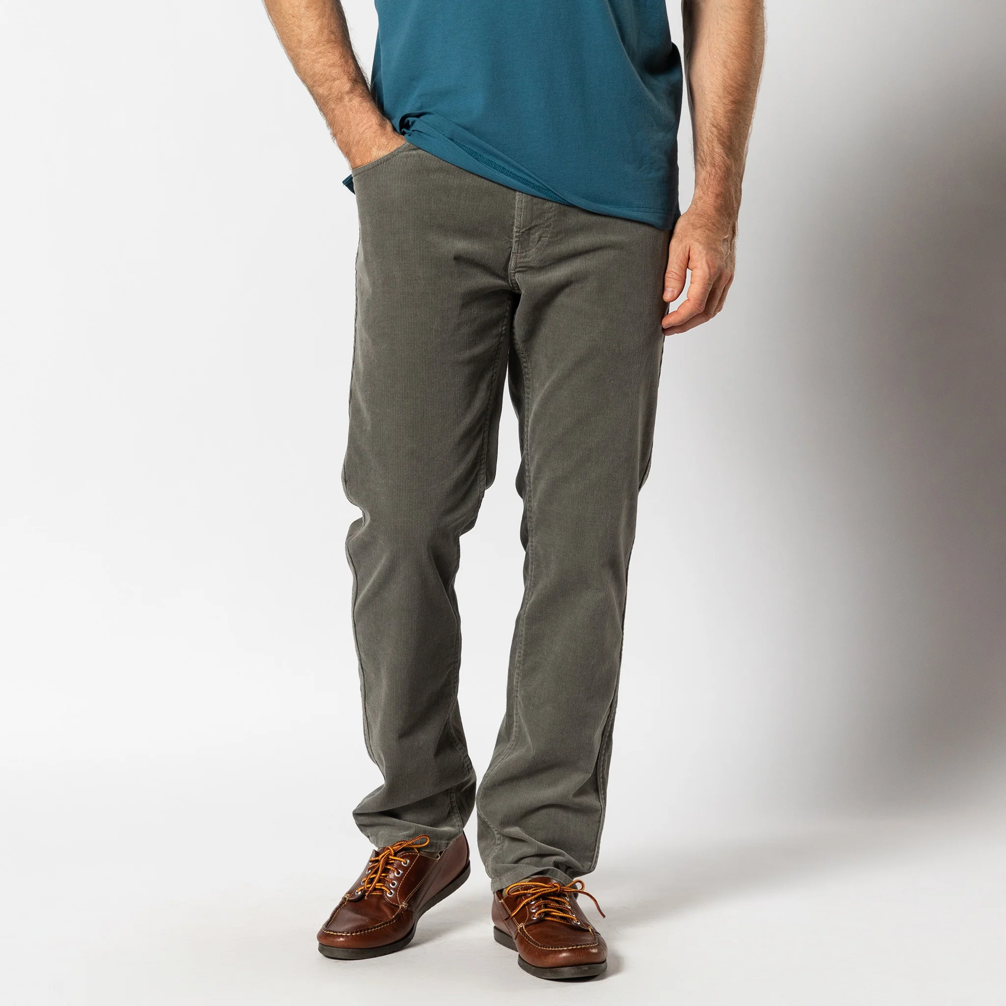 Holston Corduroy Five-Pocket - Castor Grey