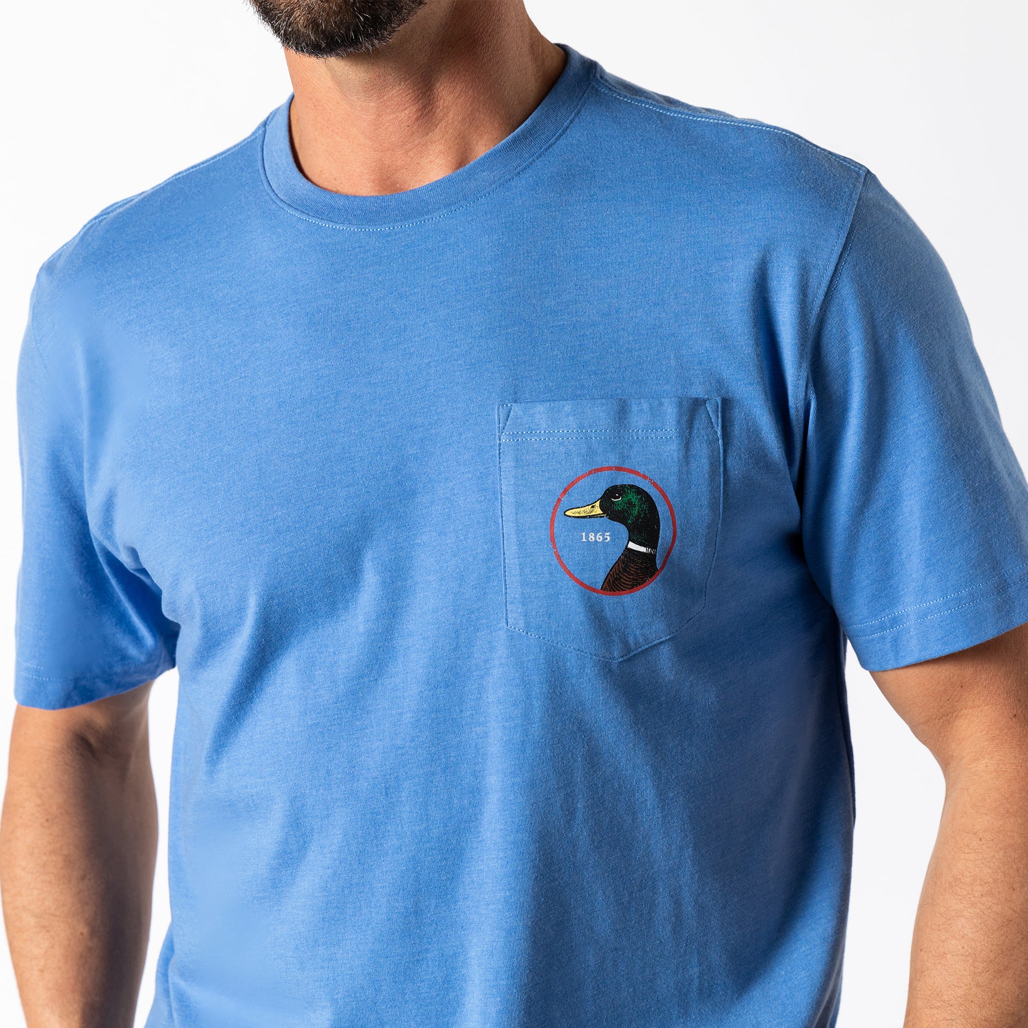 Logo Short Sleeve T-Shirt - Lake Blue Heather - Image 2