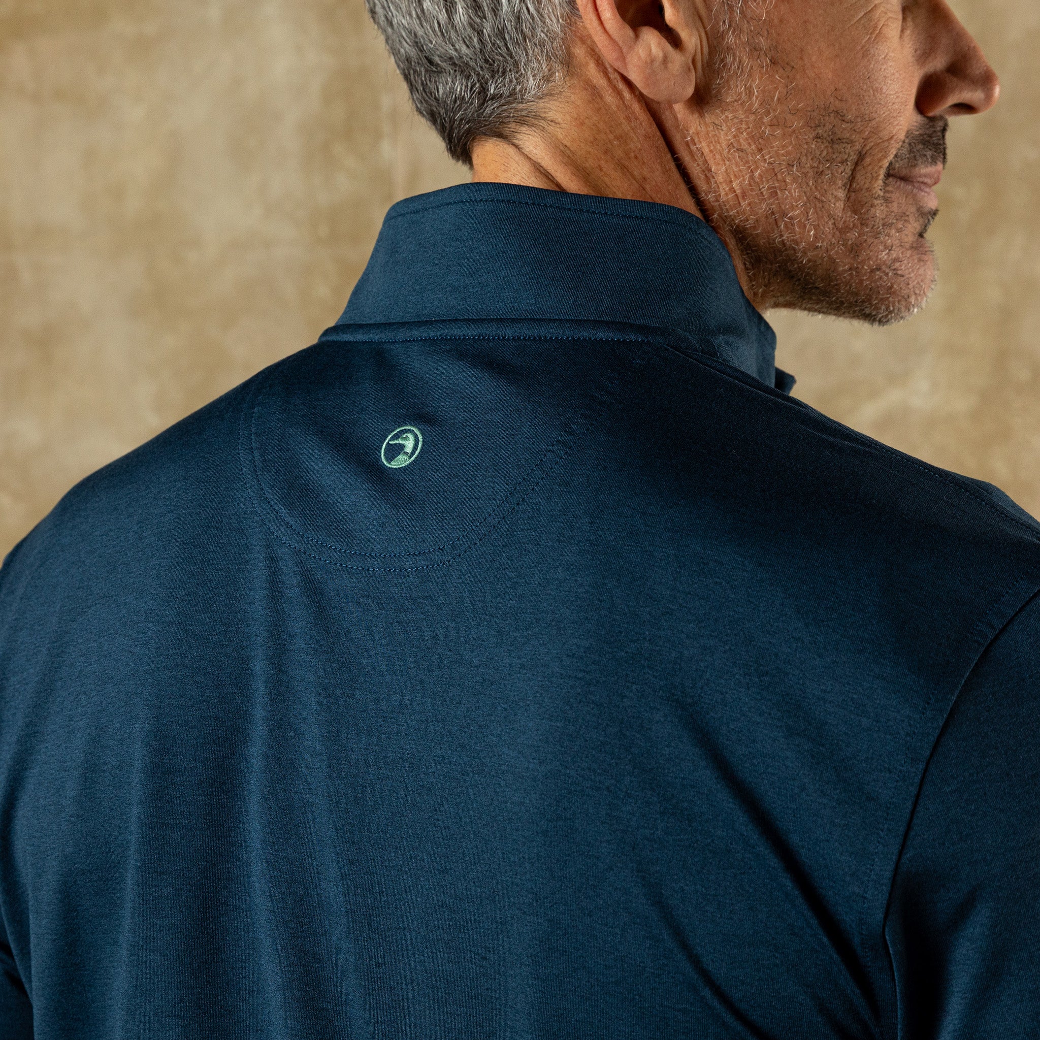 Long Drive Performance 1/4 Zip Pullover - Mallard Blue Heather - Image 2