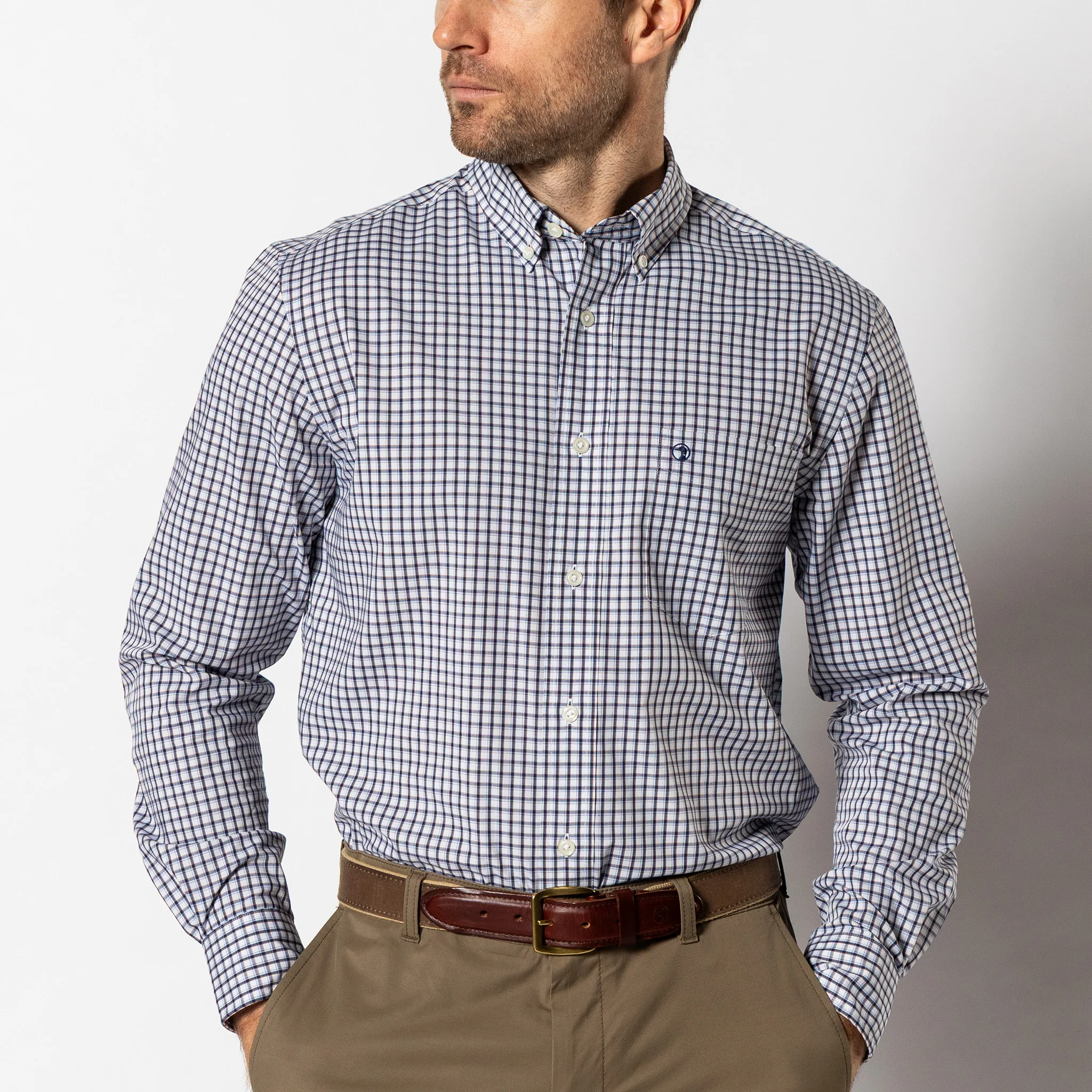 Performance Poplin Sport Shirt - Bryant Plaid