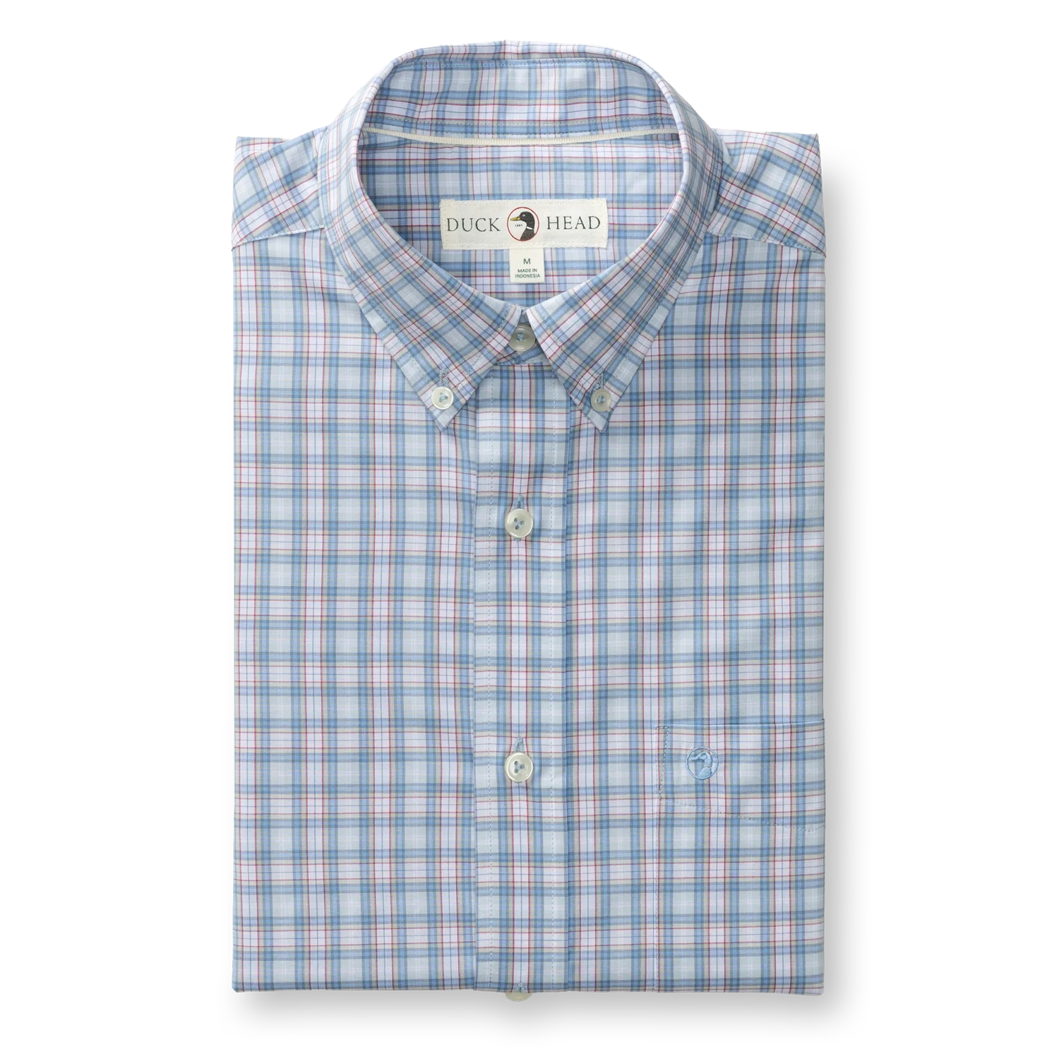 Performance Poplin Sport Shirt - Mayville Plaid - Light Blue - Image 2