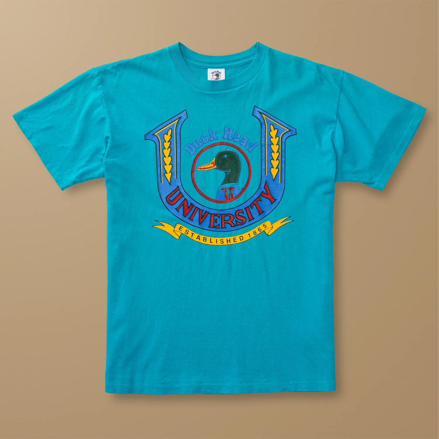 Single Stitched Duck Head University T-Shirt  L - Duck Head Vintage