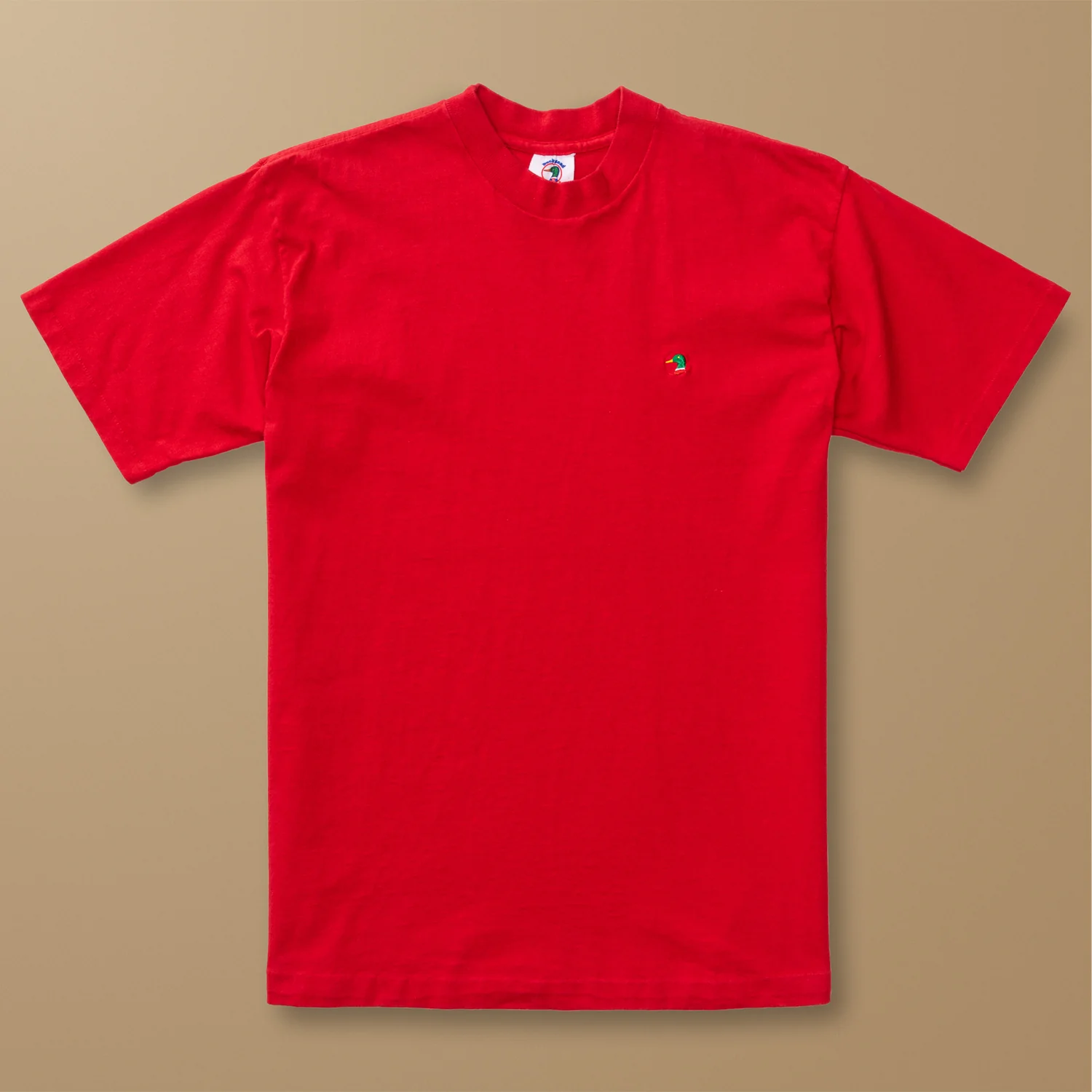 Single Stitched Solid Embroidered T-Shirt L - Duck Head Vintage