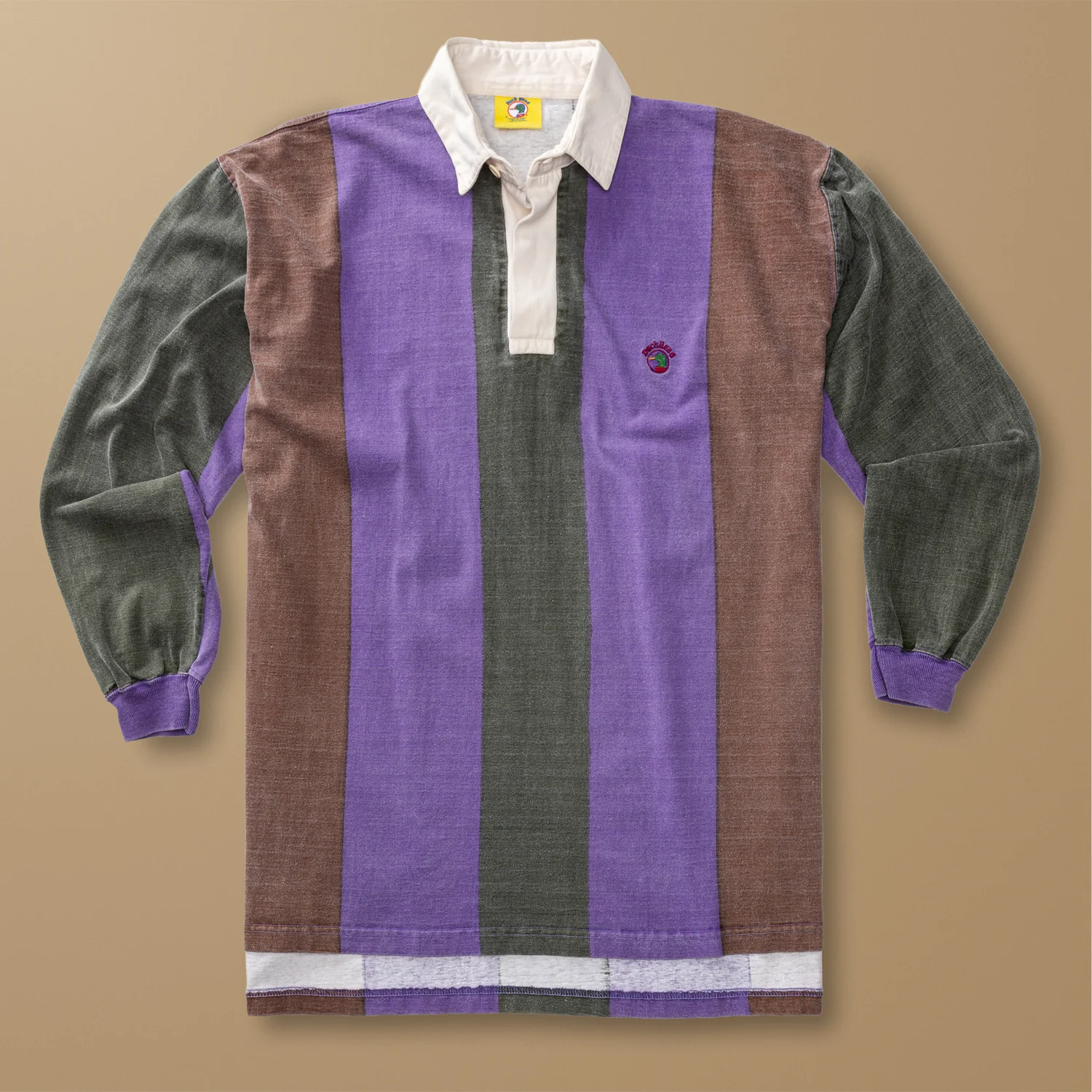 Striped Rugby Shirt L - Duck Head Vintage