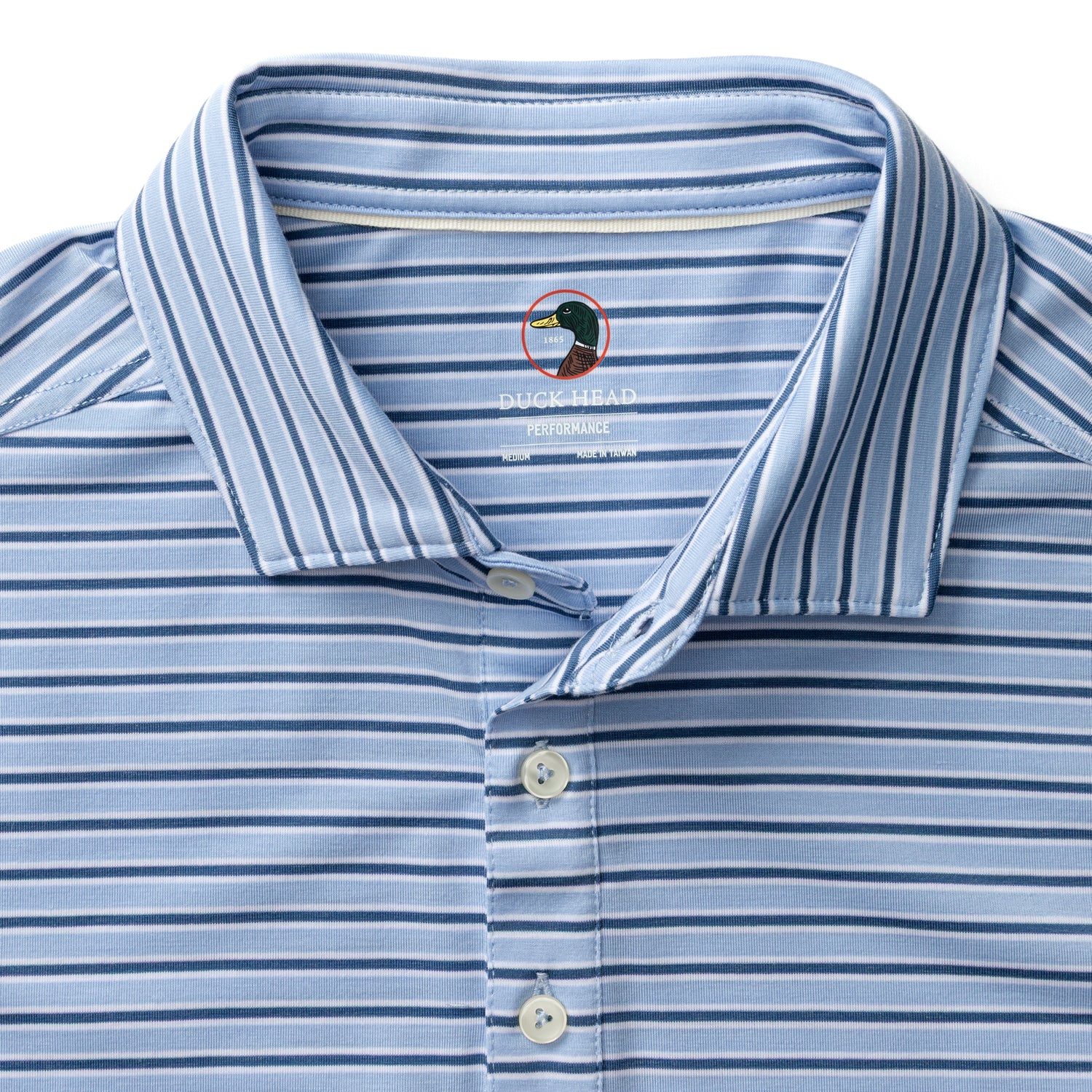 Summerford Performance Jersey Polo - Pierce Stripe - Serenity Blue - Image 4