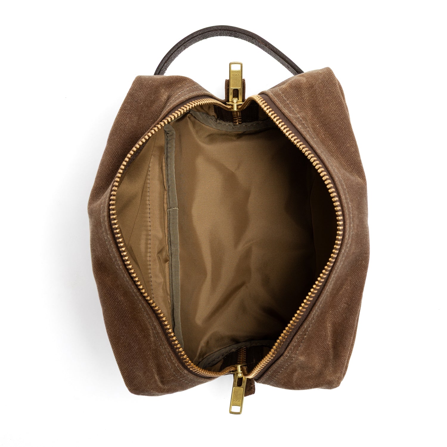 Waxed Canvas Dopp Kit - Brush Brown - Image 3