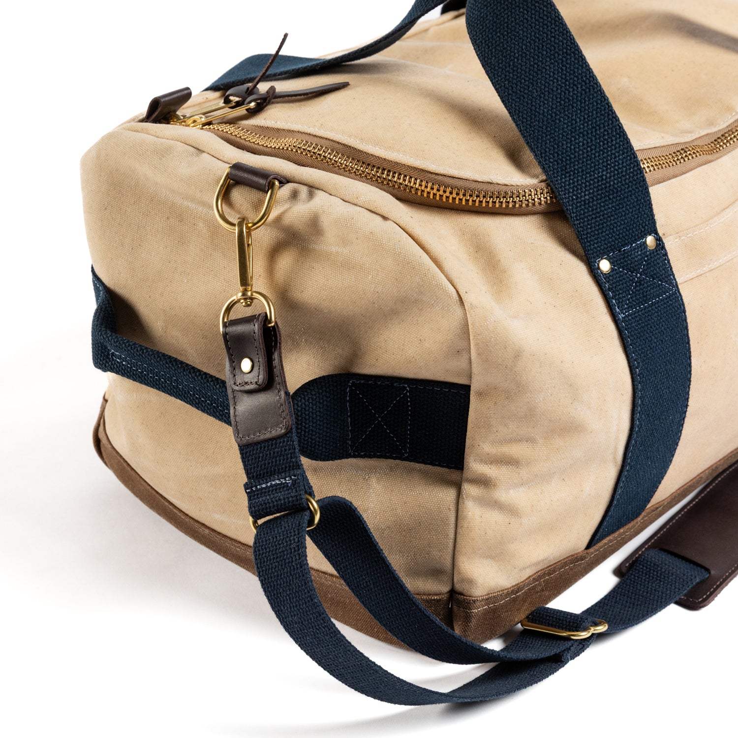 Waxed Canvas Overnighter Bag - Natural - Image 3