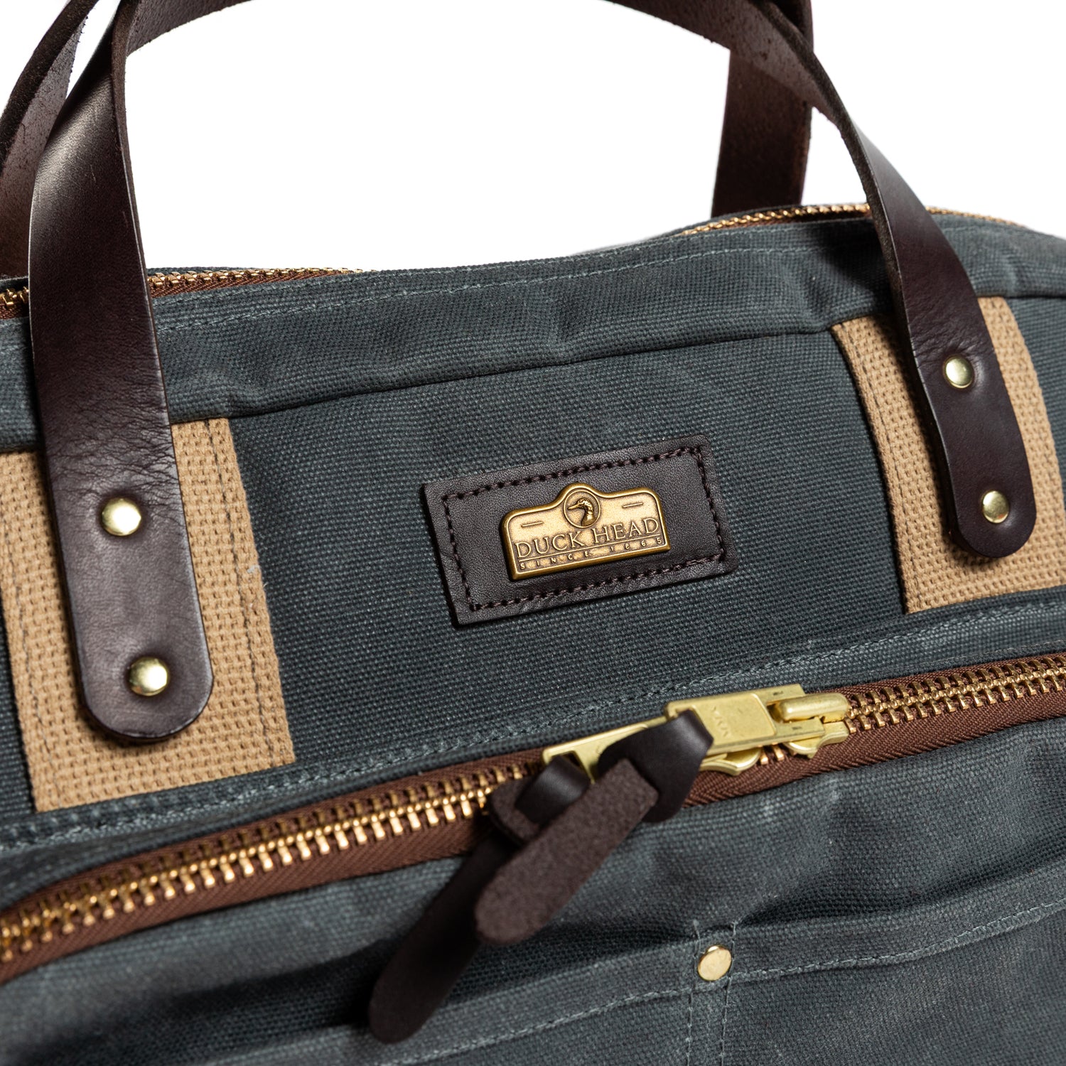 Waxed Canvas Laptop Bag - Charcoal - Image 7
