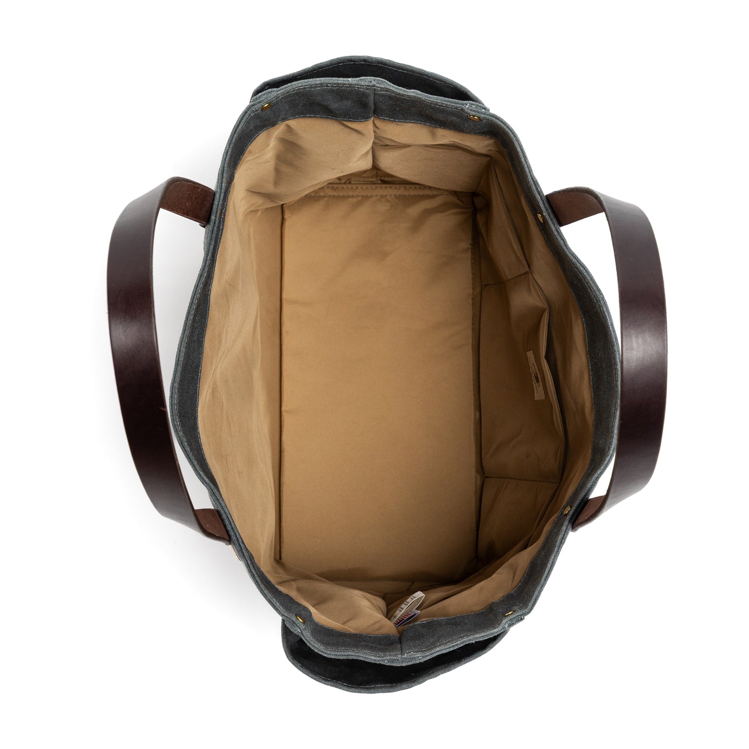 Waxed Canvas Tote - Charcoal - Image 3